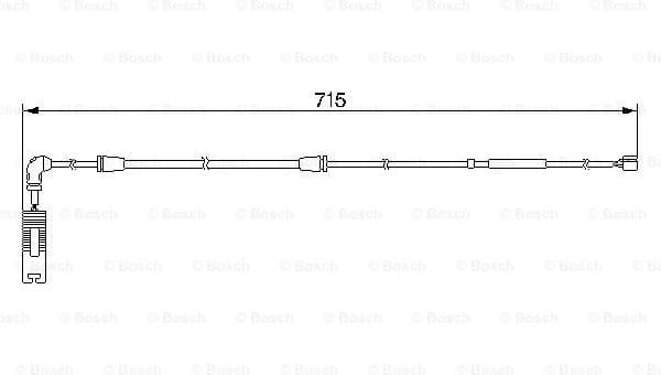 Warning Contact, brake pad wear 1987474946