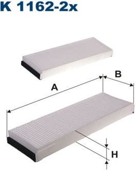 Filter, cabin air K1162-2X