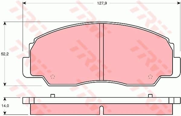 Brake Pad Set, disc brake GDB1134