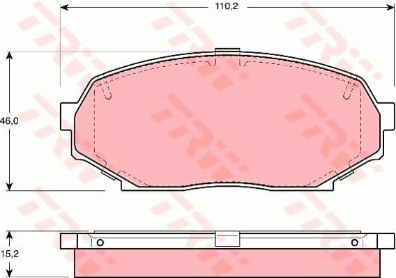 Brake Pad Set, disc brake GDB1028