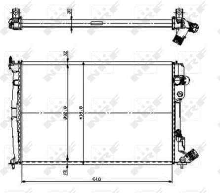 Radiator, engine cooling EASY FIT 509602
