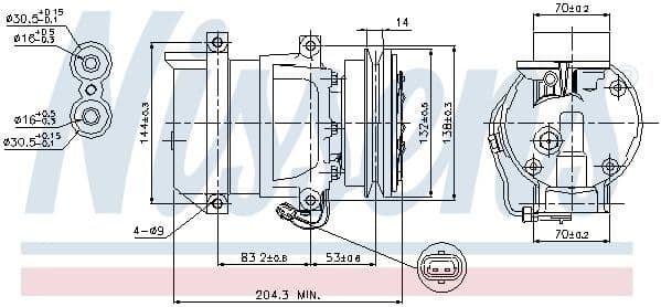 Compressor, air conditioning ** FIRST FIT ** 89108