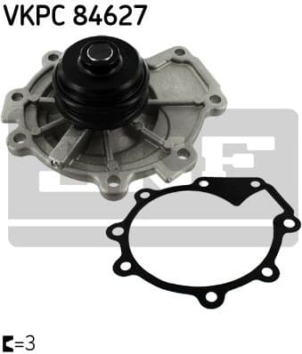 Water Pump, engine cooling VKPC 84627