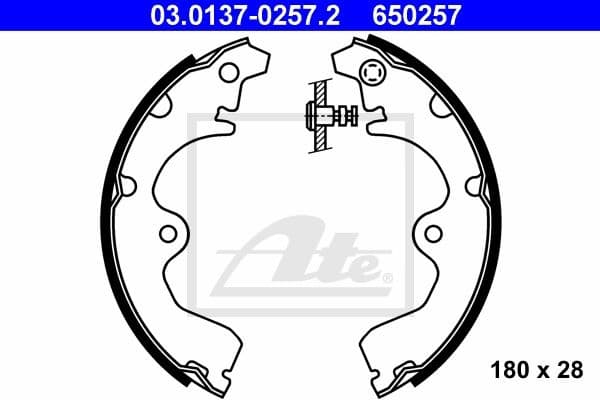 Brake Shoe Set 03.0137-0257.2