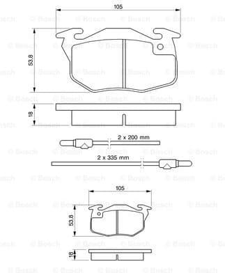 Brake Pad Set, disc brake 0986461763 - image 7