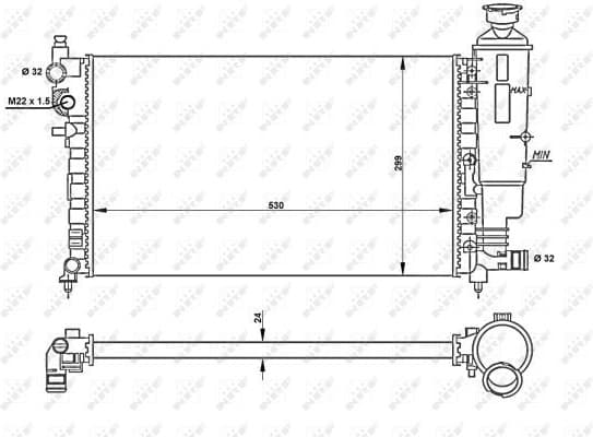 Radiator, engine cooling 50428 - image 2