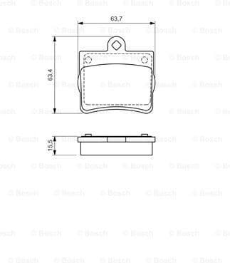 Brake Pad Set, disc brake 0986494017 - image 7
