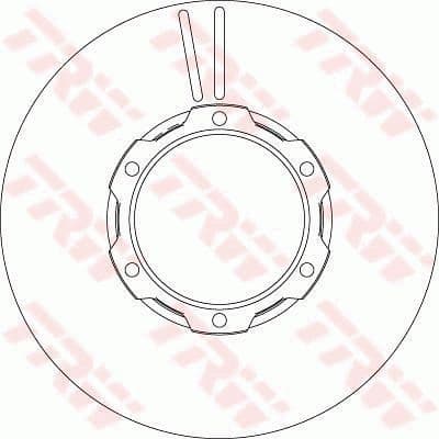 Brake Disc TRW SINGLE DF4144S - image 2