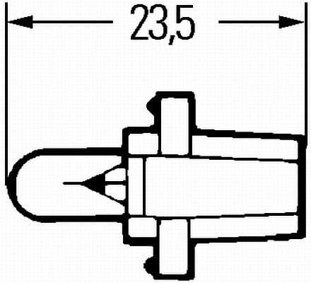 Bulb, instrument lighting STANDARD 8GA 007 997-001 - image 2