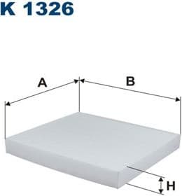 Filter, cabin air K1326