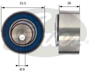 Tensioner Pulley, timing belt PowerGrip™ T43156