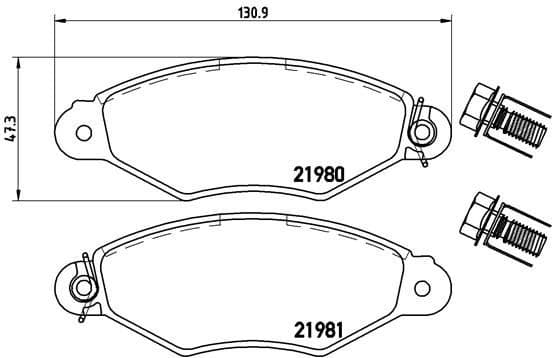 Brake Pad Set, disc brake PRIME LINE P61098