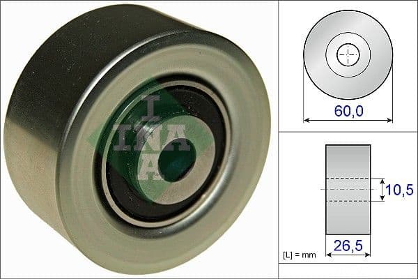 Deflection/Guide Pulley, V-ribbed belt 532056110