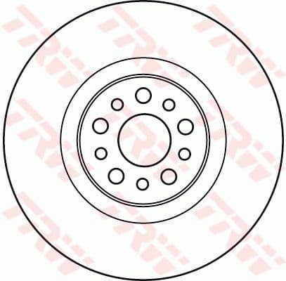 Brake Disc TRW SINGLE DF4904S - image 2