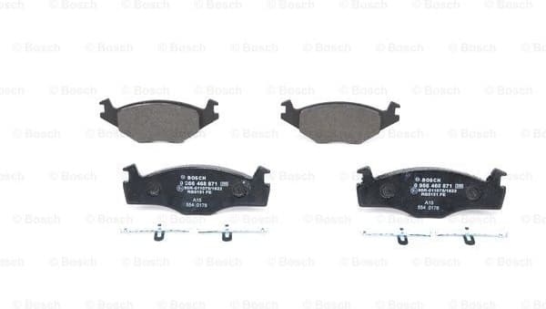 Brake Pad Set, disc brake 0986468871