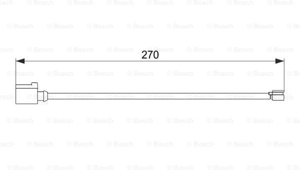 Warning Contact, brake pad wear 1987474564