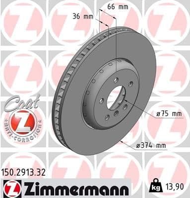 Brake Disc FORMULA F 150.2913.32