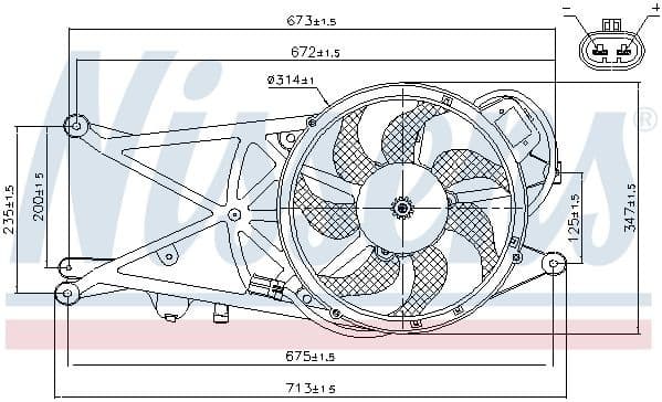 Fan, engine cooling 85204