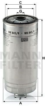 Fuel Filter WK845/9