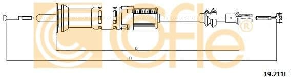 Cable Pull, clutch control 19.211E