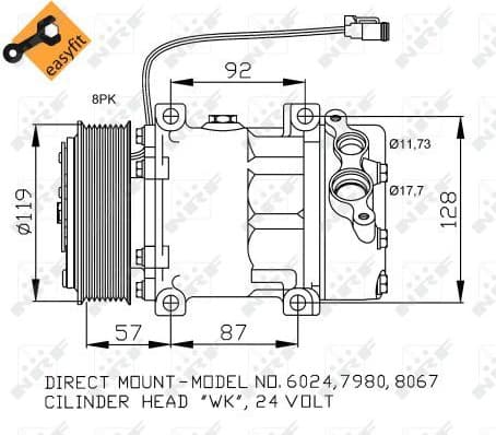 Compressor, air conditioning EASY FIT 32120 - image 2