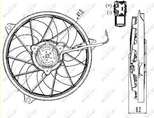 Fan, engine cooling 47324