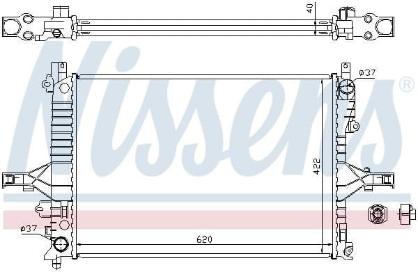 Radiator, engine cooling ** FIRST FIT ** 65557A