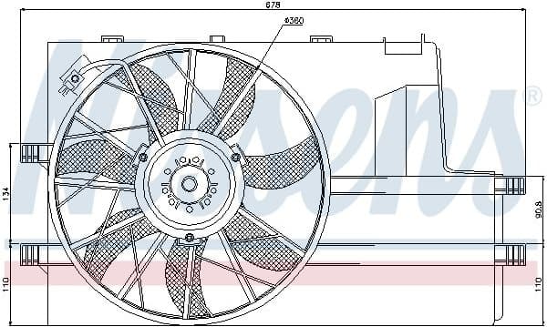 Fan, engine cooling 85604