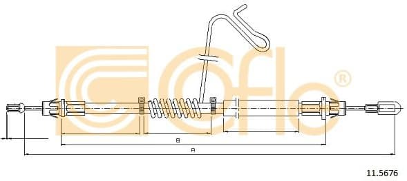 Cable Pull, parking brake 11.5676