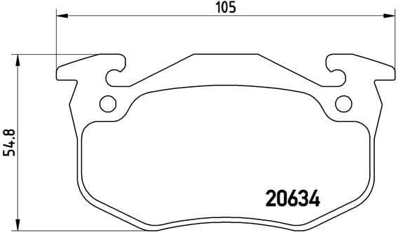 Brake Pad Set, disc brake PRIME LINE P68020