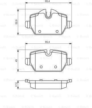 Brake Pad Set, disc brake 0986494461 - image 2