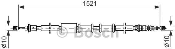 Cable Pull, parking brake 1987482109