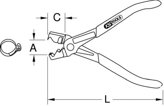 Pliers, hose clamp 115.1045 - image 8