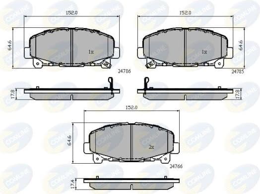 Brake pads front CBP32010