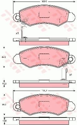 Brake Pad Set, disc brake GDB3215