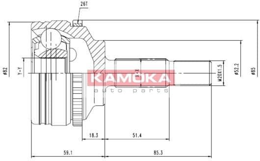 Joint Kit, drive shaft 7140