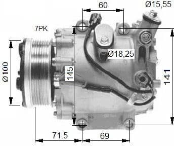 Compressor, air conditioning EASY FIT 32491