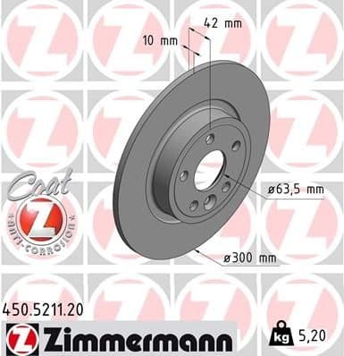 Brake Disc COAT Z 450.5211.20