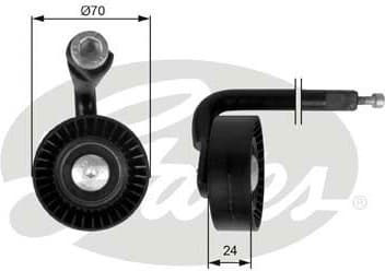 Tensioner Pulley, V-ribbed belt DriveAlign™ T39020