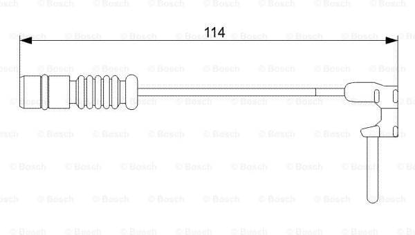 Warning Contact, brake pad wear 1987473011