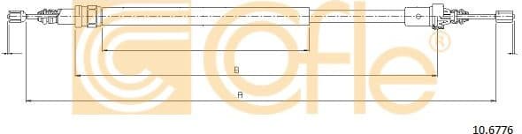 Cable Pull, parking brake 10.6776