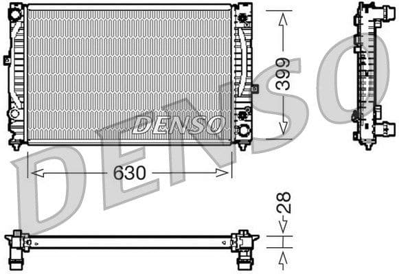 Radiator, engine cooling DRM02031