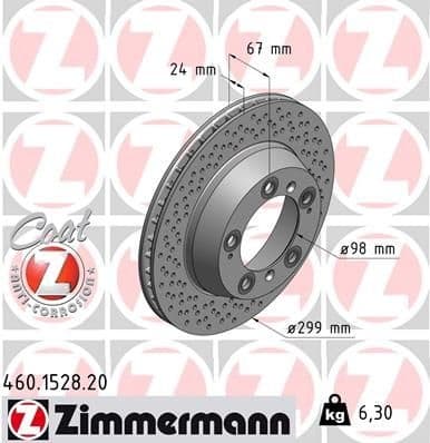Brake Disc COAT Z 460.1528.20
