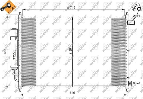 Condenser, air conditioning EASY FIT 35866 - image 2