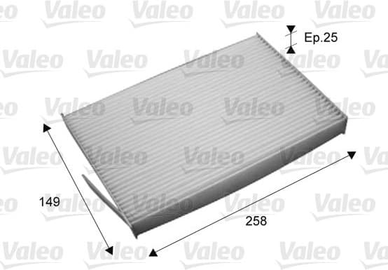 Filter, cabin air VALEO ESSENTIAL 715709