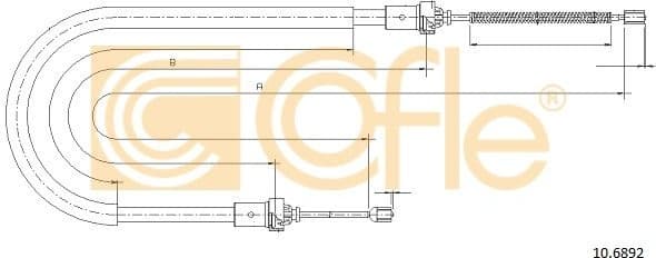 Cable Pull, parking brake 10.6892