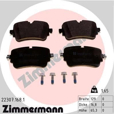 Brake Pad Set, disc brake 22307.168.1