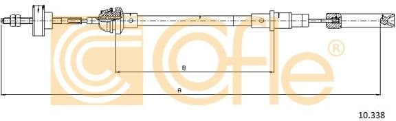 Cable Pull, clutch control 10.338