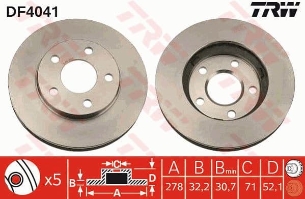 Brake Disc DF4041