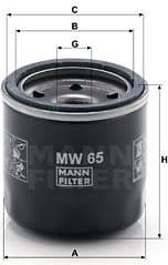 Filter oil MW65